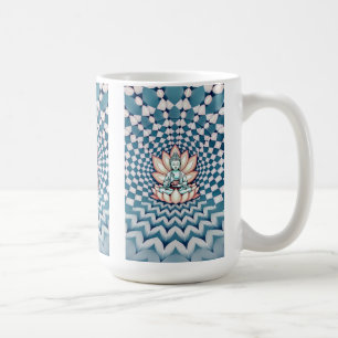 Taza De Café Budismo Buda Zen Mirage Infinity Azul