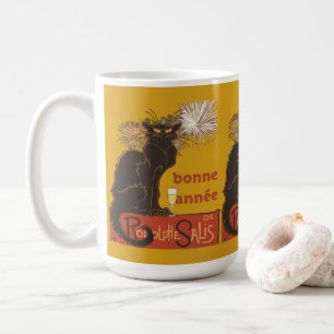 Taza De Café Buen Año Feliz Año Nuevo Le Chat Noir 
