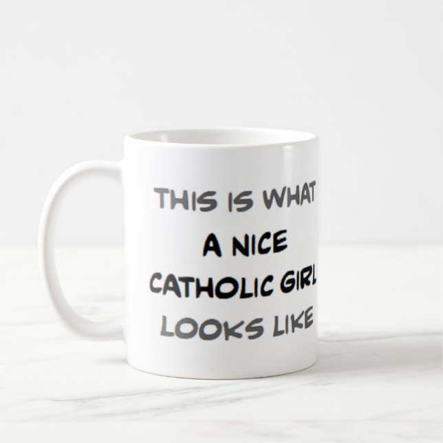 Taza De Café buen chica católico (Izquierda)