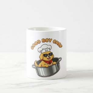 Taza De Café Buen Chico Chef Perro Cocinero