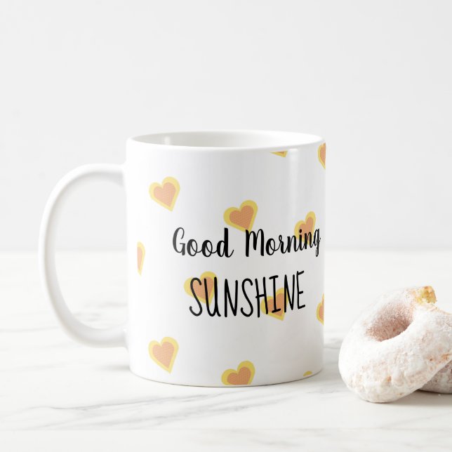 Taza De Café Buen día, sol (Con donut)