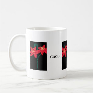 Taza De Café Buen Día Texto Dulce Flor Imagen Clásico