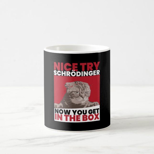 Taza De Café Buen intento Schroedinger SchoedingCat (Centro)
