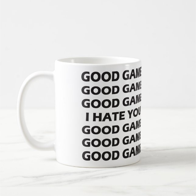 Taza De Café Buen Juego, Buen Juego, Te Odio, Buen Juego (Izquierda)