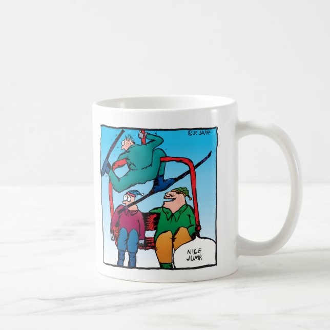 Taza De Café ¡Buen salto! Esquiador Mug (Derecha)