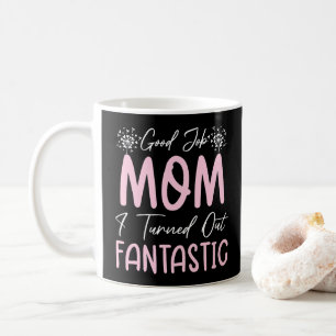 Taza De Café Buen Trabajo Mamá Graciosa Madre Cumpleaños Cute C