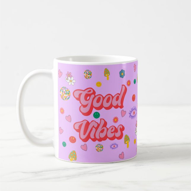 Taza De Café Buen Vibes Mug (Izquierda)
