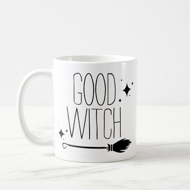 Taza De Café Buena Bruja Halloween Spookone Cute (Izquierda)