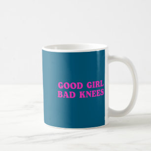 Taza De Café Buena Chica Rodillas Malas Humor Divertido Chicas