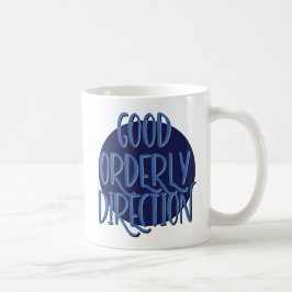 Taza De Café Buena dirección ordenada Logan de recuperación Mug