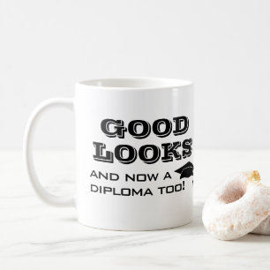 Taza De Café Buena presencia y ahora también diploma Graduación