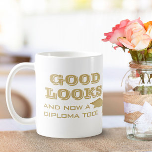 Taza De Café Buena presencia y ahora también diploma Graduación