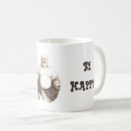 Taza De Café Buena suerte de risa feliz Buda