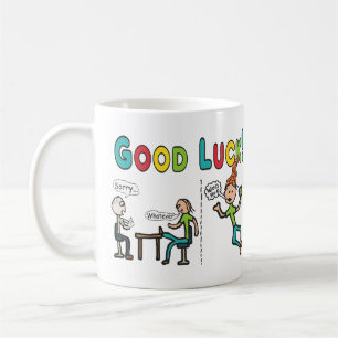 Taza De Café Buena suerte dejando el trabajo