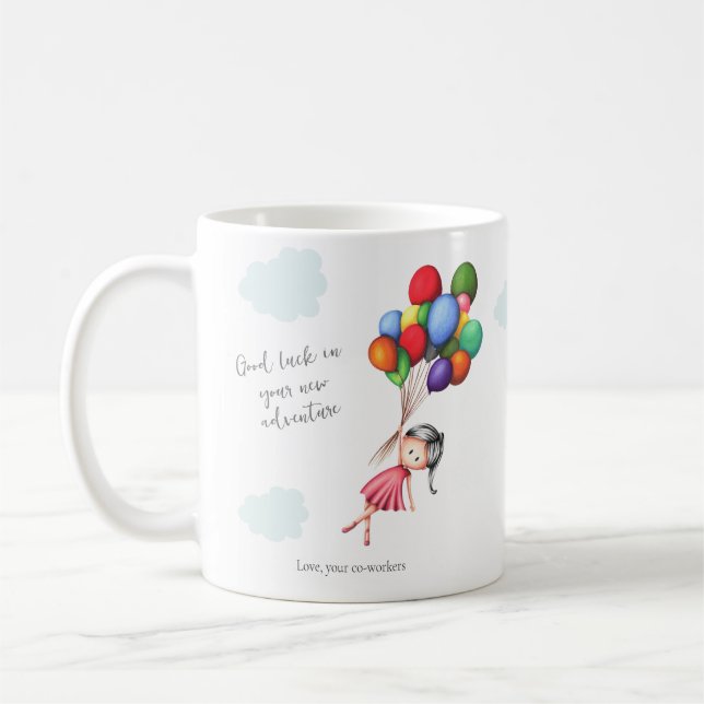 Taza De Café Buena suerte Girly Coworker (Izquierda)