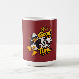 Taza De Café Buenas Cosas Toman Tiempo Camiseta Divertida de Pa