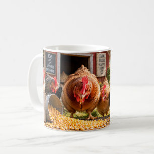Taza De Café Buenas Gallinas Obtienen Golosinas