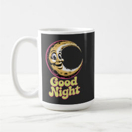 Taza De Café Buenas noches Retro Moon