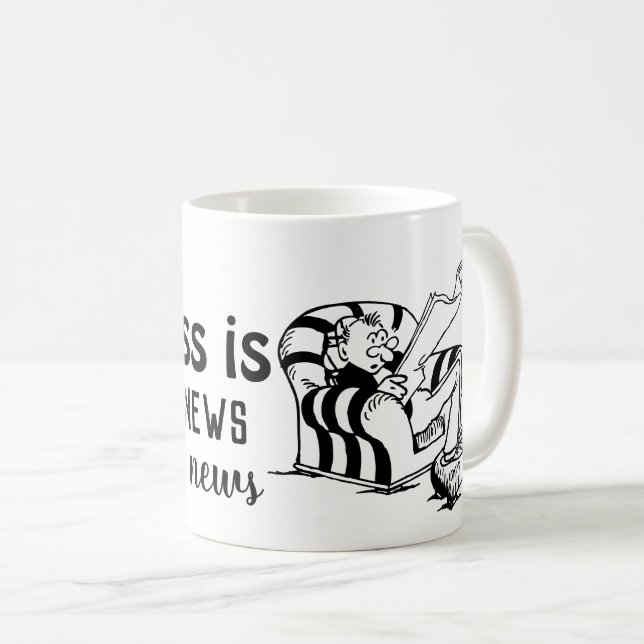 Taza De Café Buenas noticias, buenas vibraciones: la felicidad  (Anverso derecho)