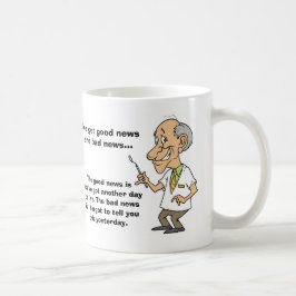 Taza De Café Buenas noticias y malas noticias