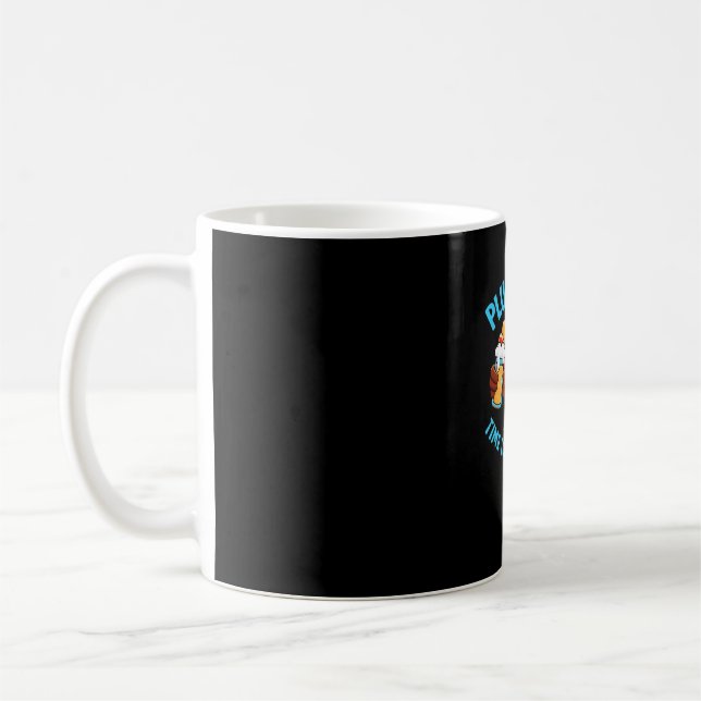 Taza De Café Buenas Tiempos Feliz Día de Gracias Camiseta Clási (Izquierda)