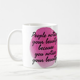 Taza De Café buenas vibraciones diciendo por amor propio y auto