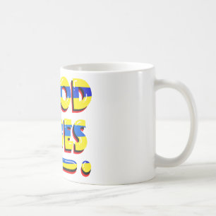 Taza De Café Buenas vibraciones, inspirador, texto