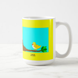 Taza De Café Buenos días café de pájaro amarillo