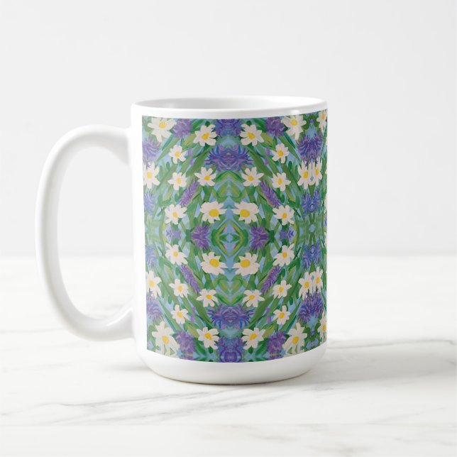 Taza De Café Buenos días café Floral Mug (Izquierda)