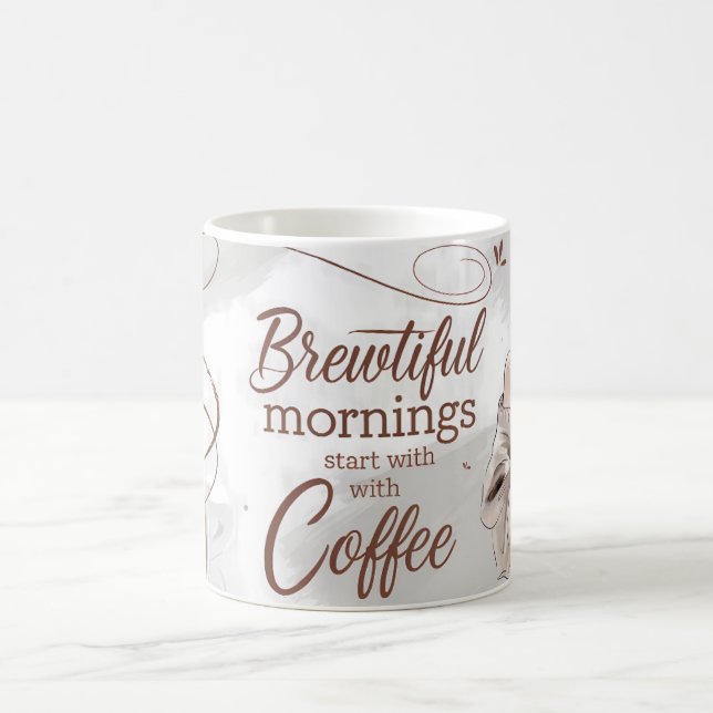 Taza De Café Buenos días café Lover Mug (Centro)
