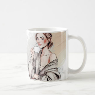 Taza De Café Buenos días Comenzar con el café Mug