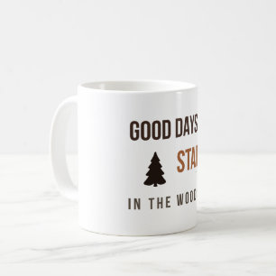 Taza De Café Buenos Días Comienzan en el Bosque Amante del Bosq