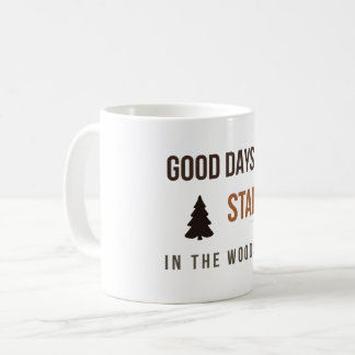 Taza De Café Buenos Días Comienzan en el Bosque Amante del Bosq