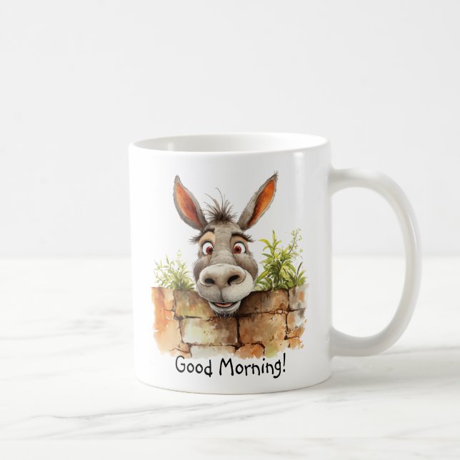 Taza De Café Buenos días dulce burro (Derecha)