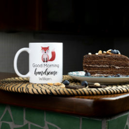 Taza De Café Buenos días El día de San Valentín guapo