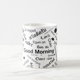 Taza De Café Buenos días en todos los idiomas del mundo