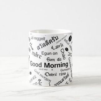 Taza De Café Buenos días en todos los idiomas del mundo