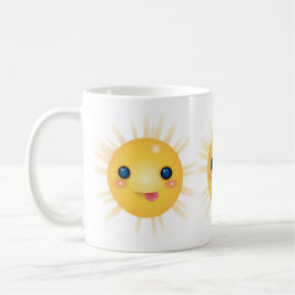 Taza De Café Buenos días feliz sol sonriente