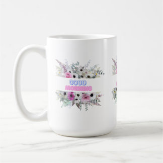 Taza De Café Buenos días Floral Mug