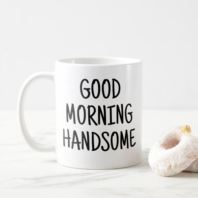 Taza De Café Buenos días, guapo (Con donut)