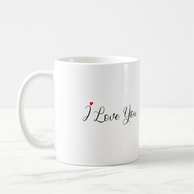 Taza De Café "Buenos días, guapo, te amo" (Izquierda)