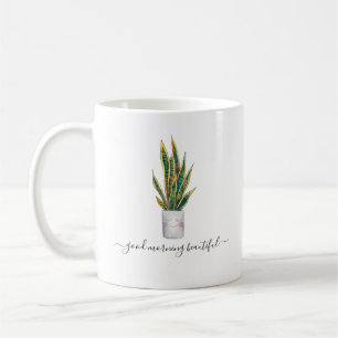Taza De Café Buenos Días Hermosa   Maceta Adorable