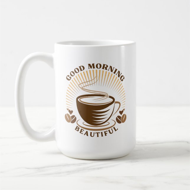 Taza De Café Buenos Días Hermoso (Izquierda)