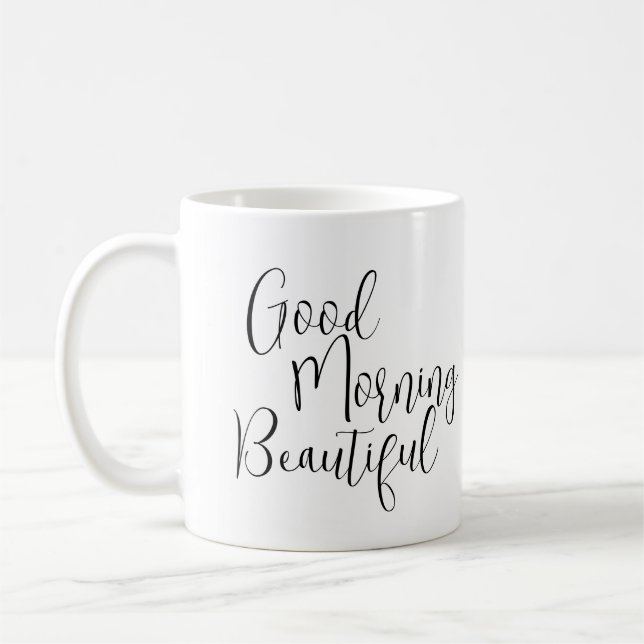 Taza De Café Buenos Días Hermoso (Izquierda)