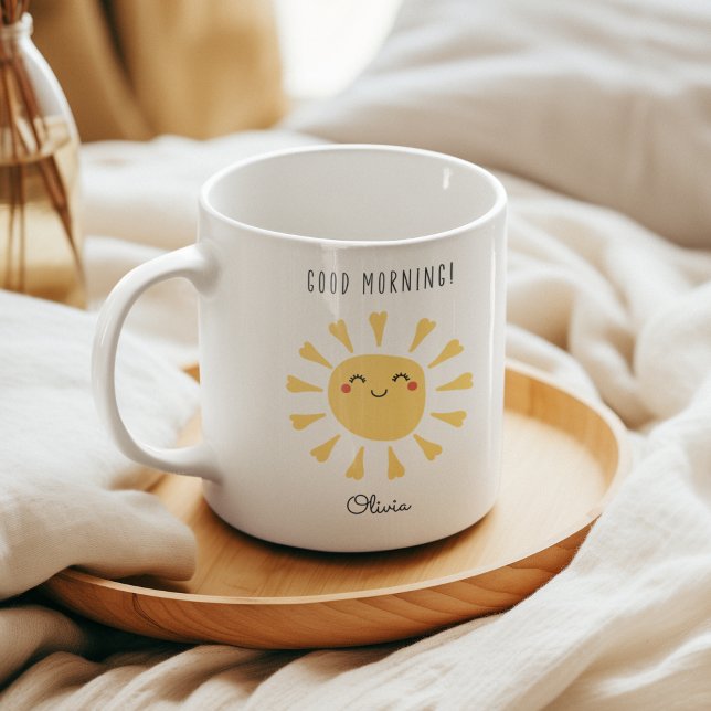 Taza De Café Buenos días Kawaii Sunshine personalizado (Subido por el creador)