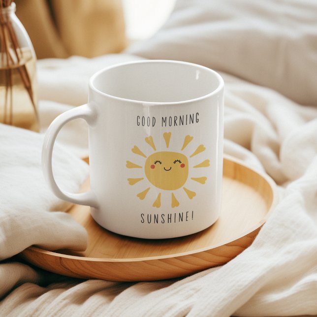 Taza De Café Buenos días lindo Sunshine Kawaii (Subido por el creador)
