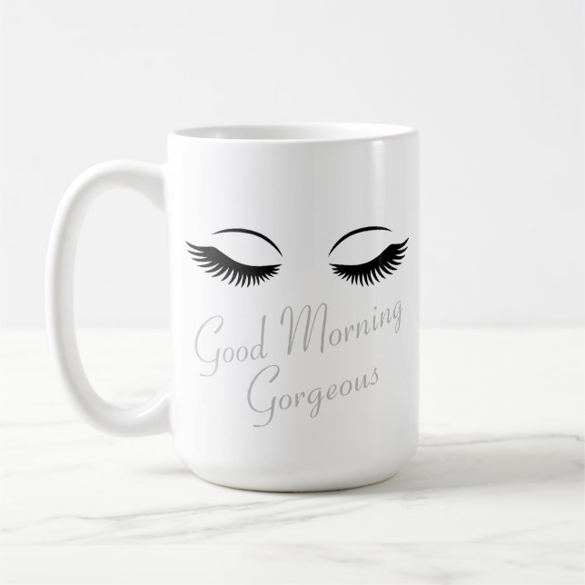 Taza De Café Buenos días magnífico café Mug (Izquierda)