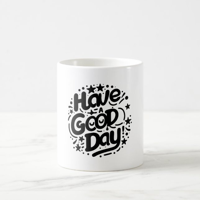 Taza De Café Buenos días positivos (Centro)