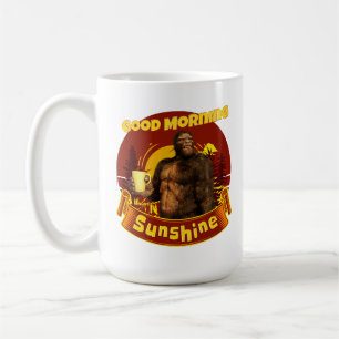 Taza De Café Buenos Días Sol Bigfoot Café Humor Arte