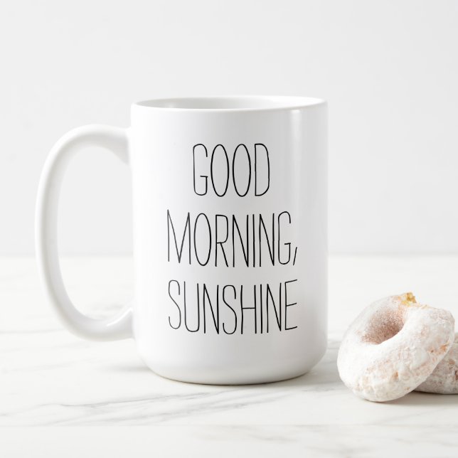 Taza De Café Buenos días Sunshine (Con donut)